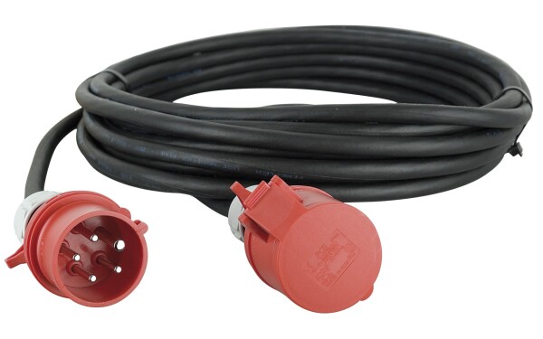 Extension Cable, 3x 16A 380V 50 m/5 x 2,5 mm2