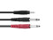 Adaptercable 3.5 Jack/2xJack ECO 1,5m bk