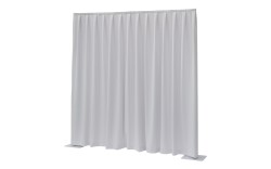 P&D Curtain - Dimout 260gr/m² Pleated White...
