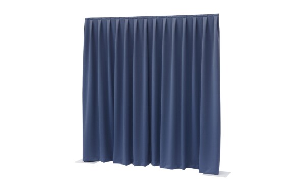 P&D Curtain - Dimout 260gr/m² Pleated Blue 300x300cm