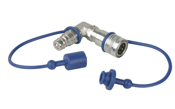 CO2 90° 3/8 Q-Lock connector