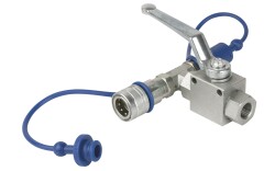 CO2 3/8 Q-lock release valve