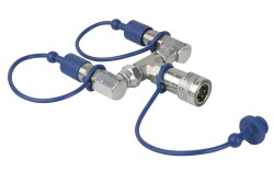 CO2 3/8 Q-Lock 2-way combiner