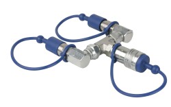 CO2 3/8 Q-Lock 2-way combiner