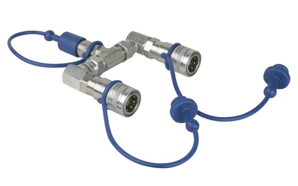 CO2 3/8 Q-Lock 2-way splitter