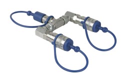 CO2 3/8 Q-Lock 2-way splitter