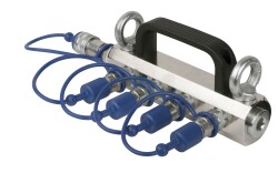 CO2 3/8 Q-Lock 4-way distributor