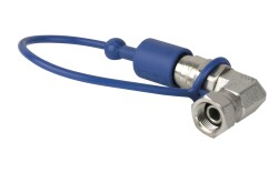 CO2 90° 3/8 to Q-lock adapter male