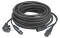 FP08 - Schuko/XLR F - IEC/XLR M 15 m Audio / Power, Black jacket