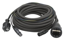FP09 - Schuko/XLR F - Schuko/XLR M 20 m Audio / Power,...