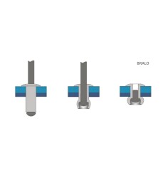 55944824 - Rivetti Ciechi per Materiali Morbidi 4,8 x 24 mm