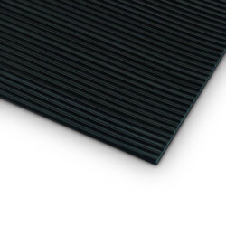 85900 B - Feinriefenmatte schwarz 1 x 8 m