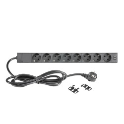 Adam Hall 19" Parts 87471 USB - 8-fach 19"...