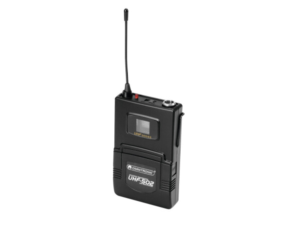 UHF-502 Bodypack incl. 823-832MHz Lavalier (CH B orange)