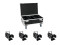 Set 4x LED THA-40PC bk + Case