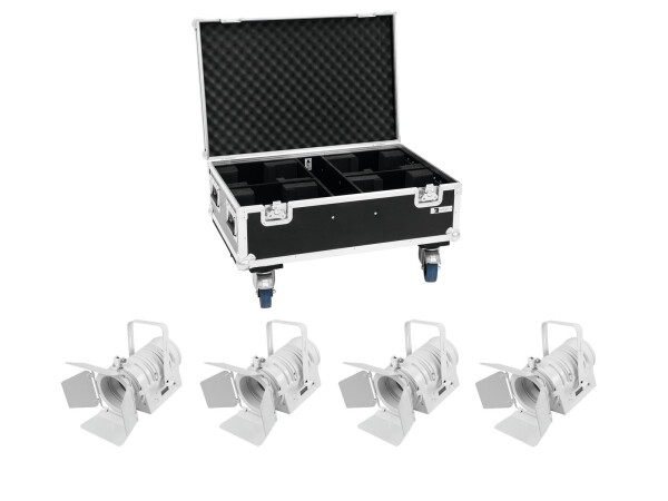 Set 4x LED THA-40PC wh + Case