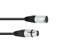 XLR cable 3pin 0.5m bk Neutrik