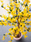 Forsythia tree with 3 trunks, artificial plant, yellow, 150cm