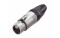 XLR 3p. Connector Female Silver contacts Nickel housing