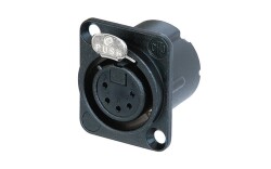 XLR 5-pole female chassis connector