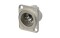 XLR 5p. Chassis Male Silver contacts Nickel housing